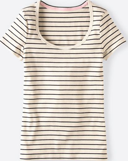 Boden Essential Short Sleeve Tee Ivory Boden, Ivory