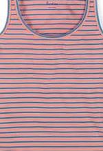 Boden Essential Vest, Peach/ Bright Cyan Stripe 34678516