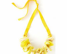 Boden Fabric Corsage Necklace, Yellow 34161232