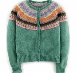 Boden Fair Isle Cardigan, Blue,Mouse 34255331