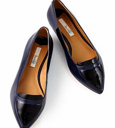 Fashion Pointed Pump, Beetroot Patent,Navy