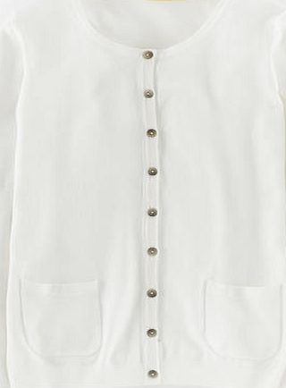 Boden Favourite Cardigan, Ivory 34699553