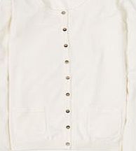 Boden Favourite Cardigan, White 34699553