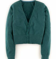 Boden Favourite Cropped Cardigan, Green,Placid
