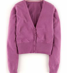 Boden Favourite Cropped Cardigan, Purple,Grey,Red