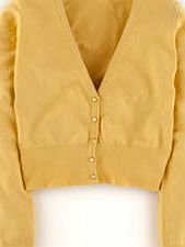 Boden Favourite Cropped Cardigan, Yellow 34257121