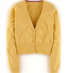 Boden Favourite Cropped Cardigan, Yellow,Pink,Light