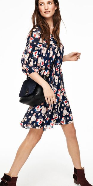 Boden, 1669[^]35033406 Faye Party Dress Multi Fifties Floral Boden,
