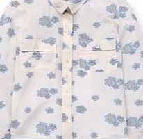 Boden Fleur Silk Shirt, Ivory Daisy 34736959