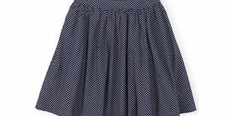Boden Florence Skirt, Blue Plates,Navy Mini Dot,Multi