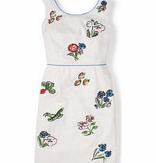 Boden Fruity Fun Dress, Neutral,Hazy Blue 34668061