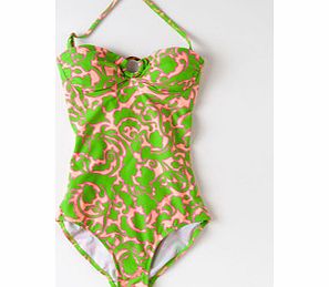 Boden Hoop Detail Swimsuit, Multi Damask Swirl,Light