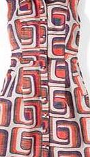 Boden Iris Shirt Dress, Red Graphic Geo 34836445