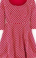 Boden Jersey Jacquard Dress, Pink/White 34390443