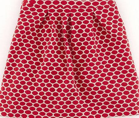 Boden Jersey Jacquard Skirt, Camelia/Oatmeal 34410001