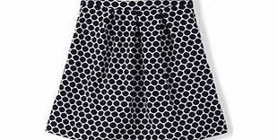 Boden Jersey Jacquard Skirt, Navy/Ivory 34817379