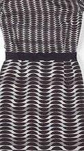 Boden Kensington Dress, Black/Freshwater Multi Scallop
