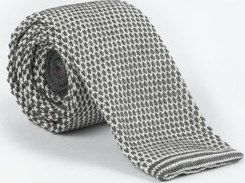 Boden, 1669[^]35224187 Knitted Tie Grey Birdseye Boden, Grey Birdseye