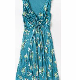 Boden Knot Detail Dress, Electric Blue,Grey Vintage