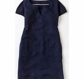Boden Laid Back Linen Dress, Blue 34142612