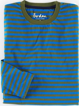 Boden, 1669[^]35013606 Layering T-shirt Khaki/Cobalt Boden,