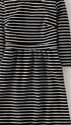 Boden Leila Ponte Dress, Black/Pearl Stripe 33975012