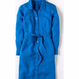 Boden Linen Shirt Dress, Oriental Blue,White 34146480