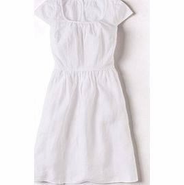Boden Lovely Linen Dress, White 34132217