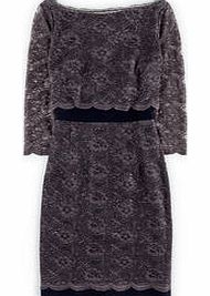 Boden Luxurious Lace Dress, Black,Blue 34322420