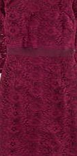 Boden Luxurious Lace Dress, Damson/Dark Damson 34322198