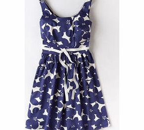 Boden Marilyn Dress, Navy Mono Floral,Pink Lady,Yellow