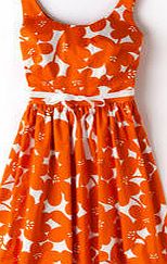Boden Marilyn Dress, Orange Mono Floral 34134635