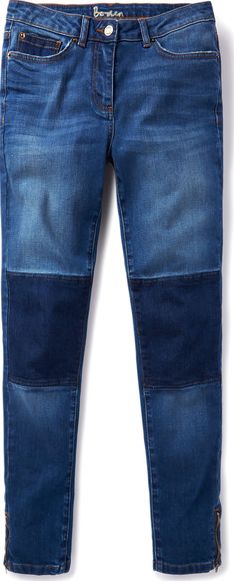 Boden Mid Rise Zip Ankle Skimmer Jeans Panelled Boden,