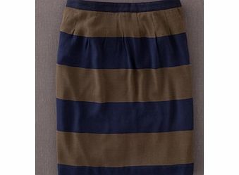 Boden Monmouth Skirt, Khaki Bold Stripe 33700287