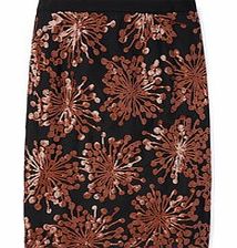 Party Pencil Skirt, Brown 34374637