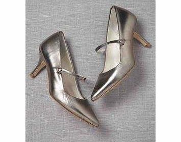 Boden Pointed Mary Janes, Pewter Metallic 33387689