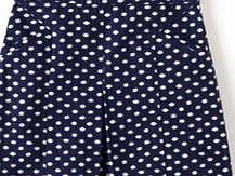 Boden Pretty Pleat Skirt, Navy Star Spot 33990789
