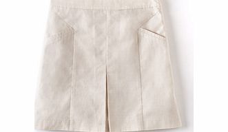 Boden Pretty Pleat Skirt, White 33991001