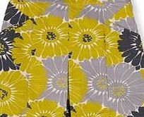 Boden Pretty Pleat Skirt, Yellow Graphic Floral 34688697
