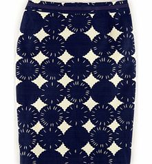 Boden Printed Cotton Pencil Skirt, Blue 34360479