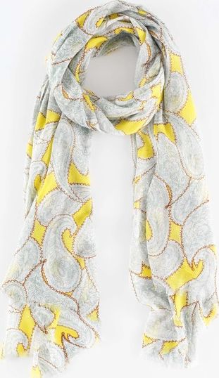 Boden, 1669[^]35214923 Printed Scarf Pineapple Paisley Boden, Pineapple