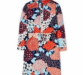 Boden Printed Shirt Dress, Multi Deco Floral,Navy