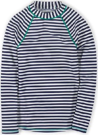 Boden, 1669[^]34594051 Rash Vest Sailor Blue/Ivory Stripe Boden, Sailor