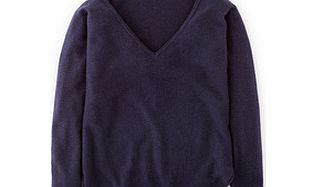 Relaxed Cashmere V-neck Jumper, Blue 34264242