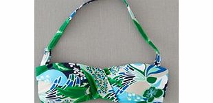 Boden Ruched Bikini Top, Blues Jungle Flower 33181678
