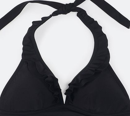 Boden Ruffle Bikini Top, Black 34566349