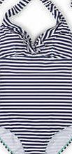 Boden Ruffle Swimsuit, Sailor Blue/Ivory Stripe 34563072