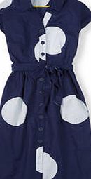 Boden Seatown Shirt Dress, Navy Big Spot 34667634