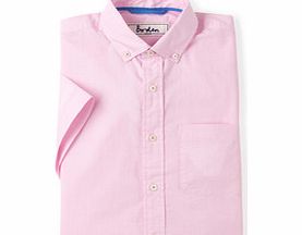 Short Sleeve Laundered Shirt, Pink End On