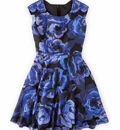 Boden Silk Belle Dress, Blue 34321414